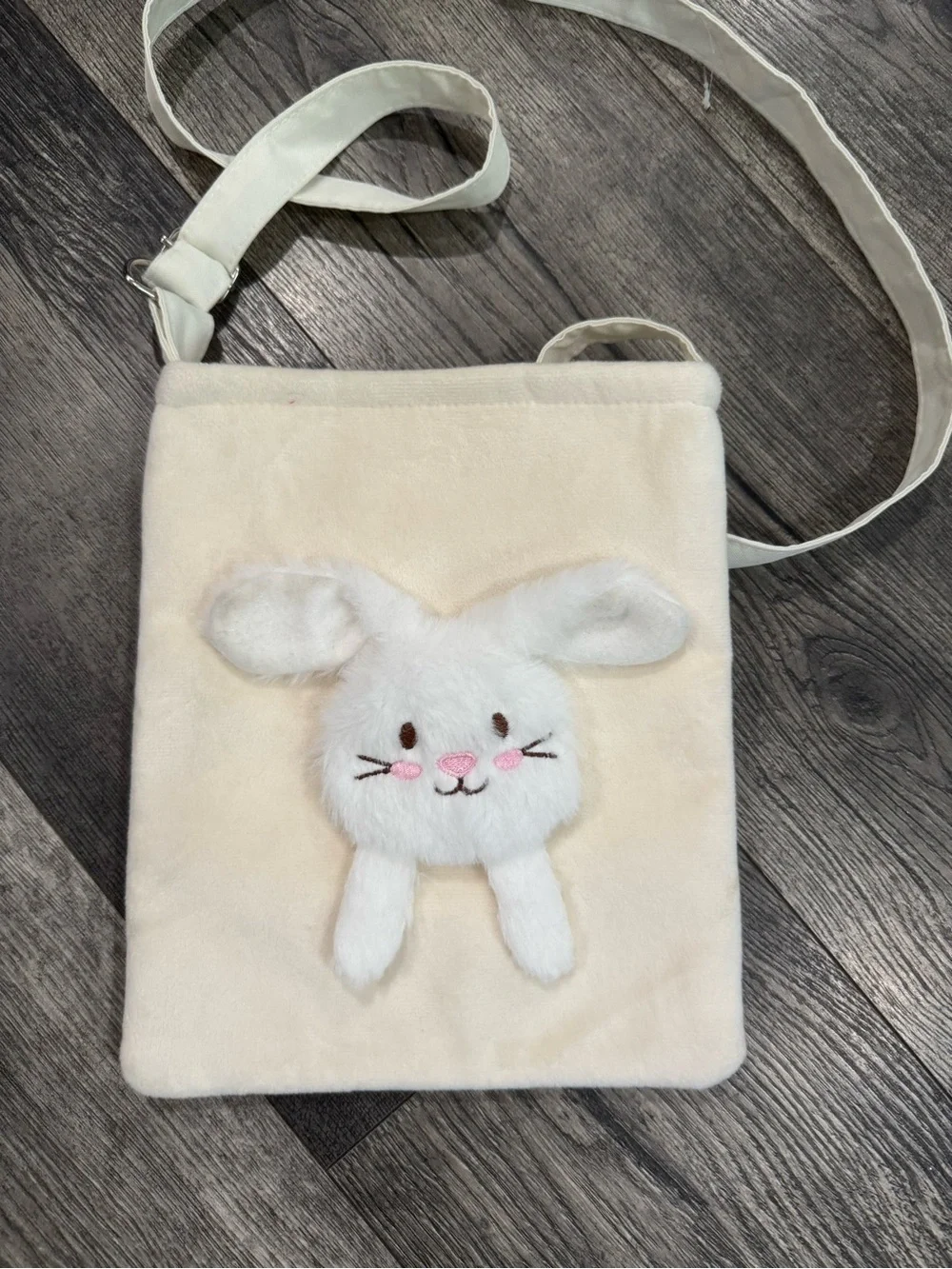Kids Cream Bunny Crossbody Bag